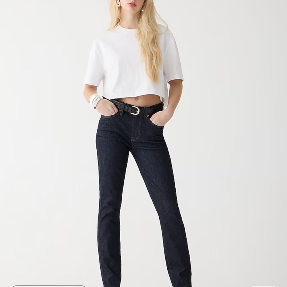 J.Crew Tall 9" mid-rise vintage slim-straight jean in resin rinse